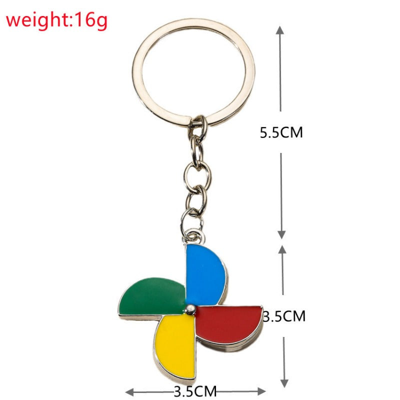 Rotating Windmill Keychain