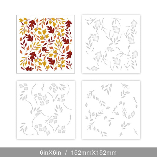 Autumn Maple Leaves DIY Painting Hollow Stencil