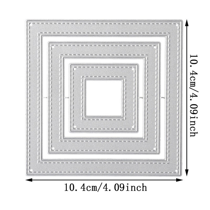 Square Frame Die Square Stitched Frame Metal Cutting Dies – Memorycraftmall