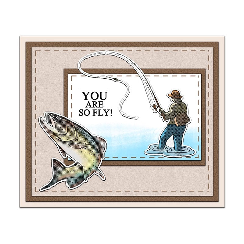 Summer Fishing Dies & Stamps Set