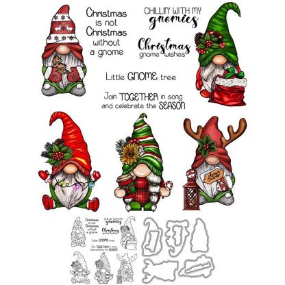 Christmas Gnomes Dies & Stamps Set