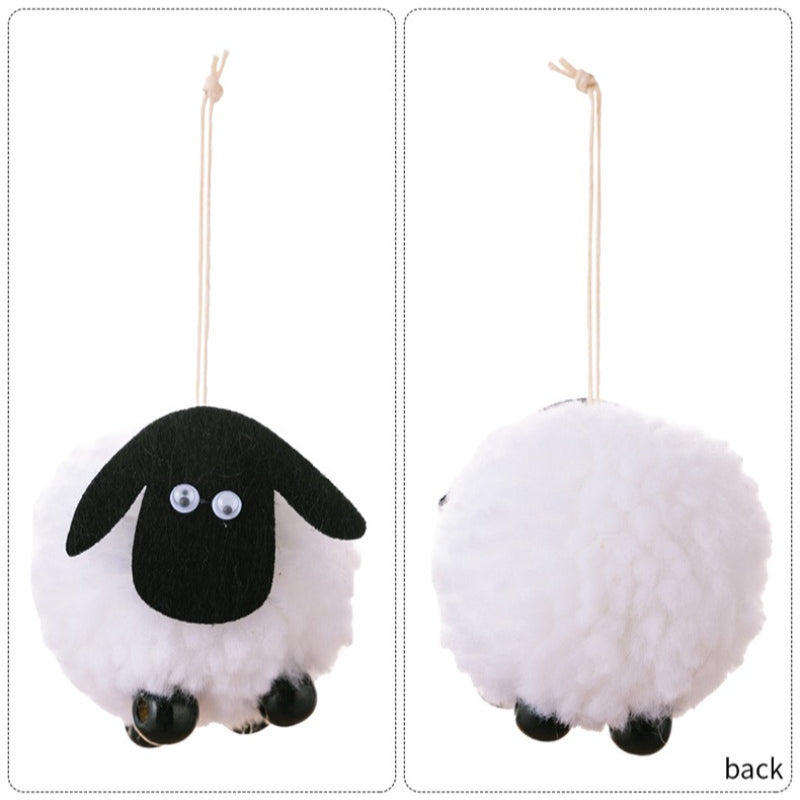 Black and White Lamb Pendant Decorations