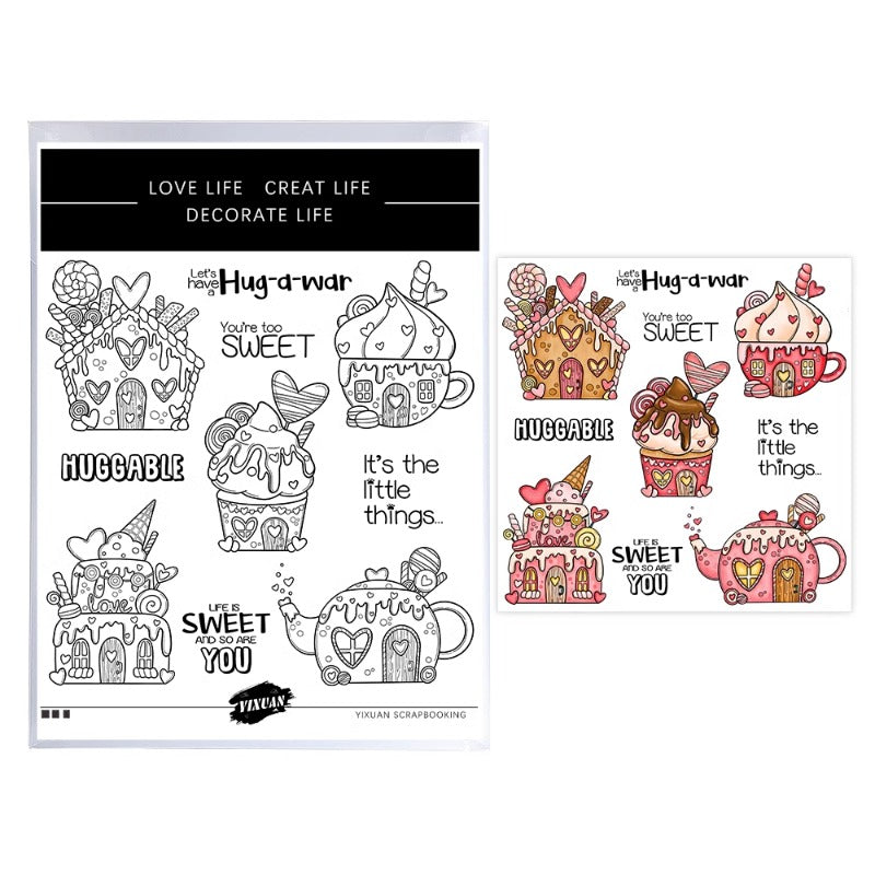 Sweet Candy Cupcakes Clear Stamps