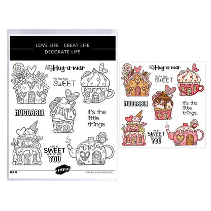 Sweet Candy Cupcakes Clear Stamps