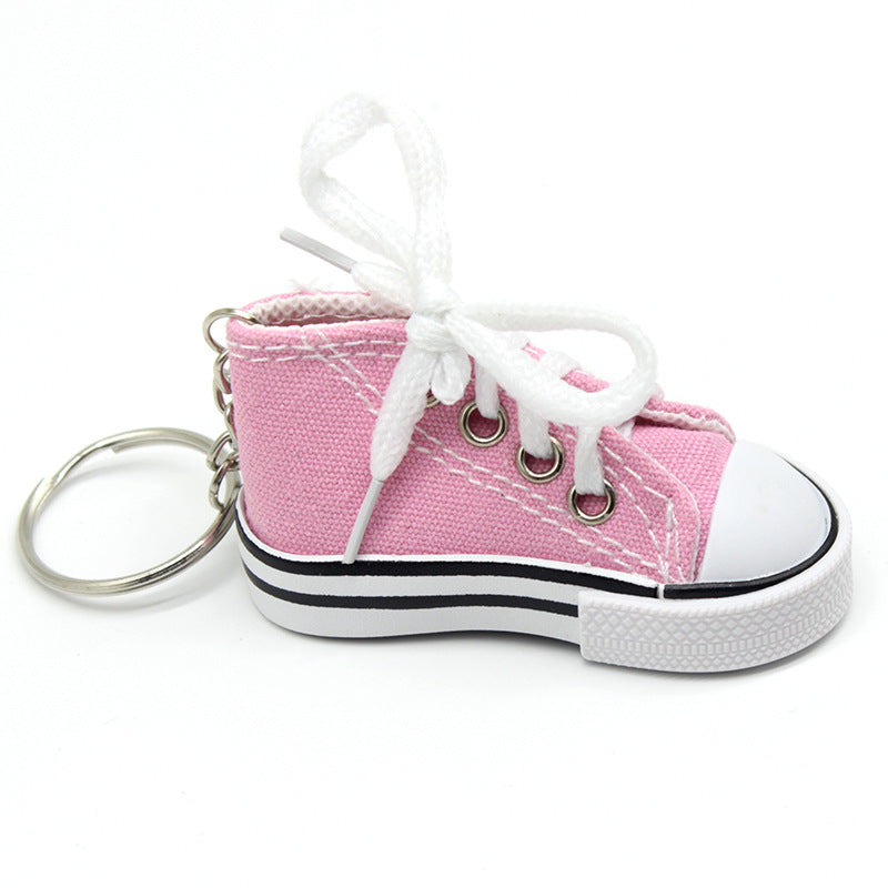 Creative Mini Canvas Shoe Keychain