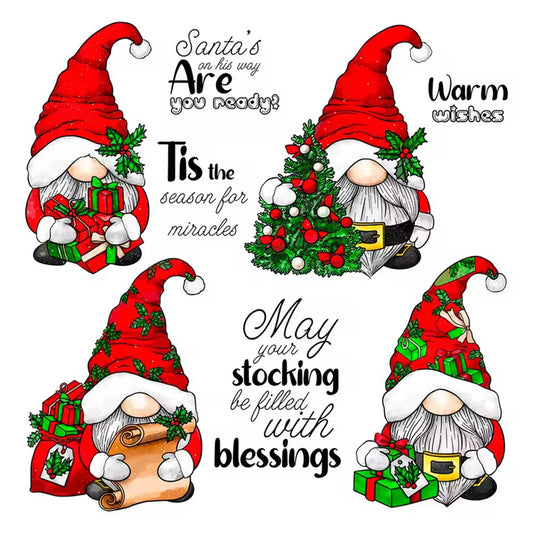 Christmas Gnomes Clear Stamps