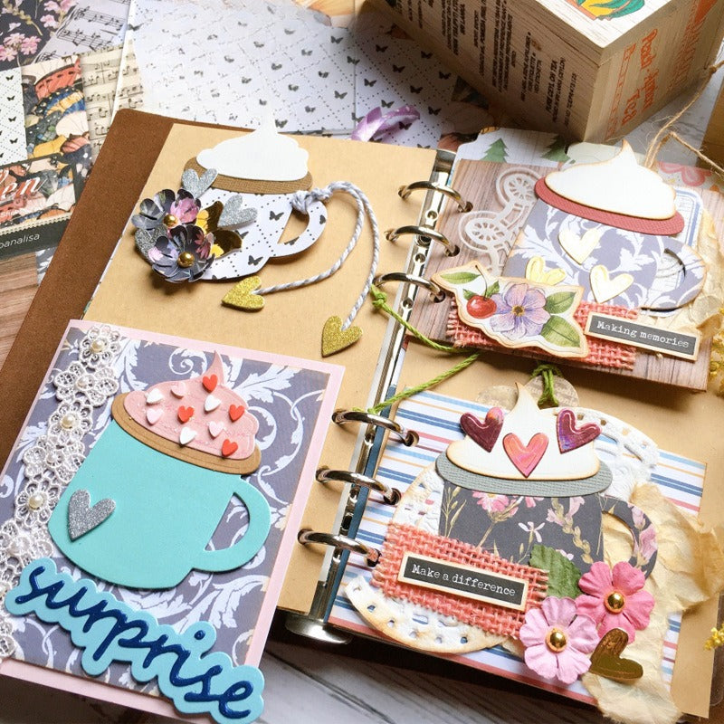 Cute Cream Mug Metal Cutting Dies