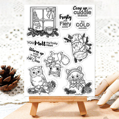 Winter Animals Dies & Stamps Set