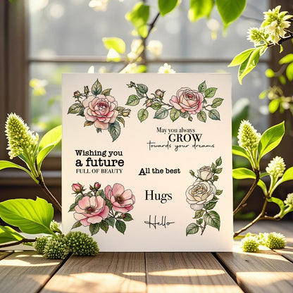 Beautiful Roses Dies & Stamps Set