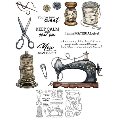 Sewing Machine Accessories Dies & Stamps Set