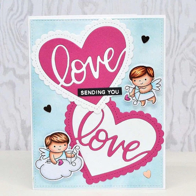 Hollow Lace Heart Metal Cutting Dies