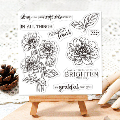 Spring Flowers Dies & Stamps Set