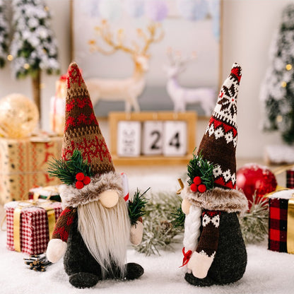 Christmas Gnome Faceless Doll Decorations