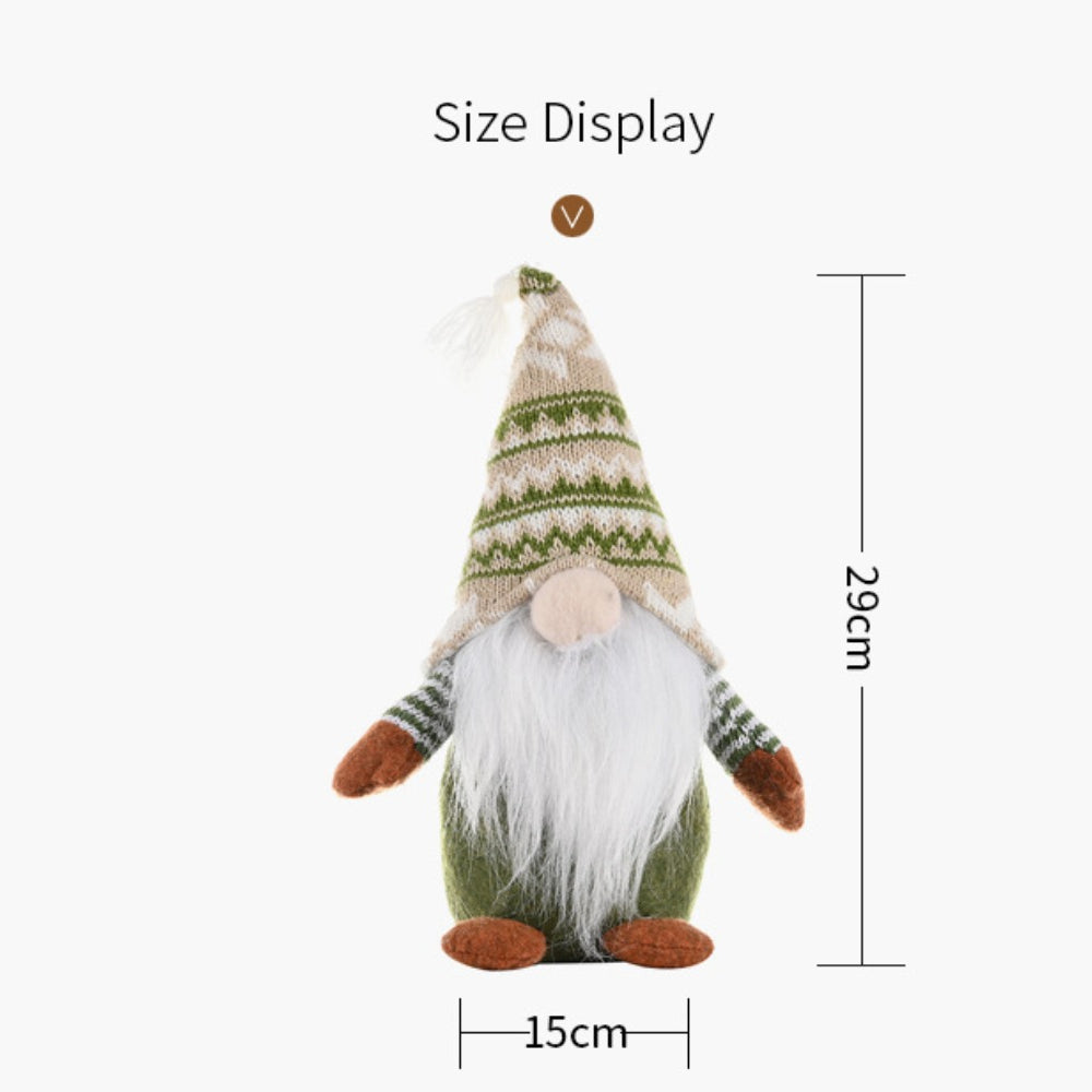 Christmas Gnome Creative Green Plush Doll Decorations