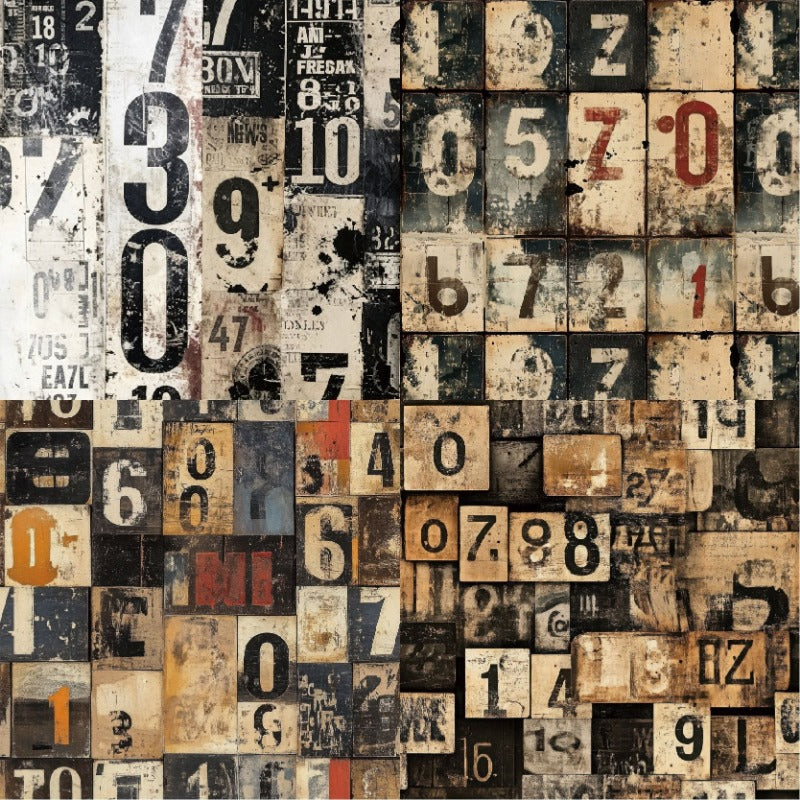 24PCS 6" Cipher Scrapbook Paper & Cardstock