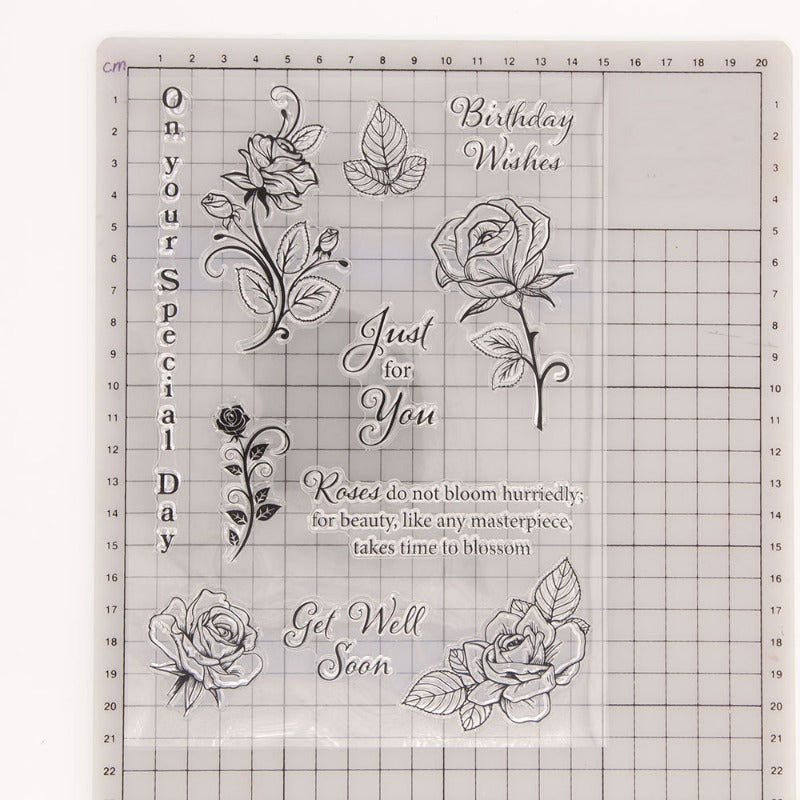 Beautiful Roses Clear Stamps
