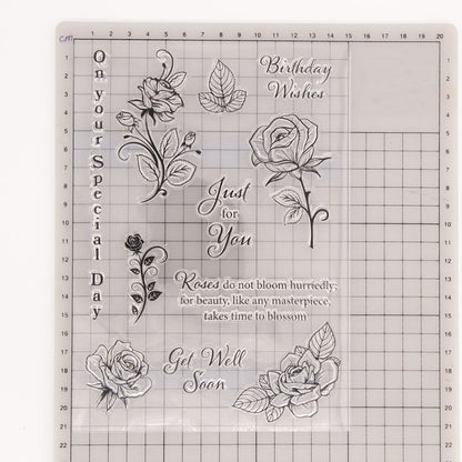 Beautiful Roses Clear Stamps