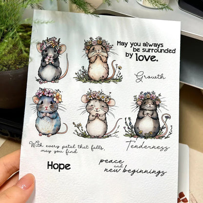 Mouse Prayer Clear Stamps