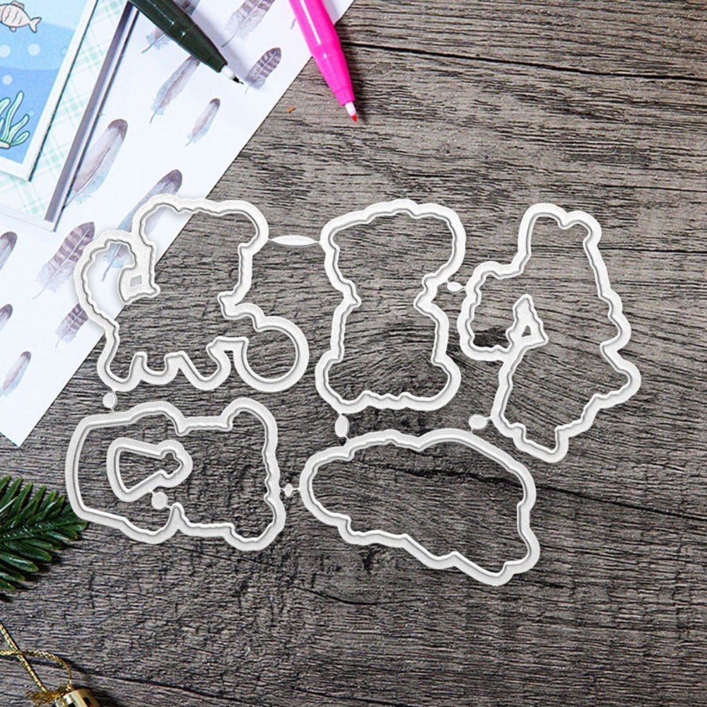 Animal Puppy Dies & Stamps Set