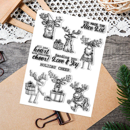 Christmas Deers Dies & Stamps Set