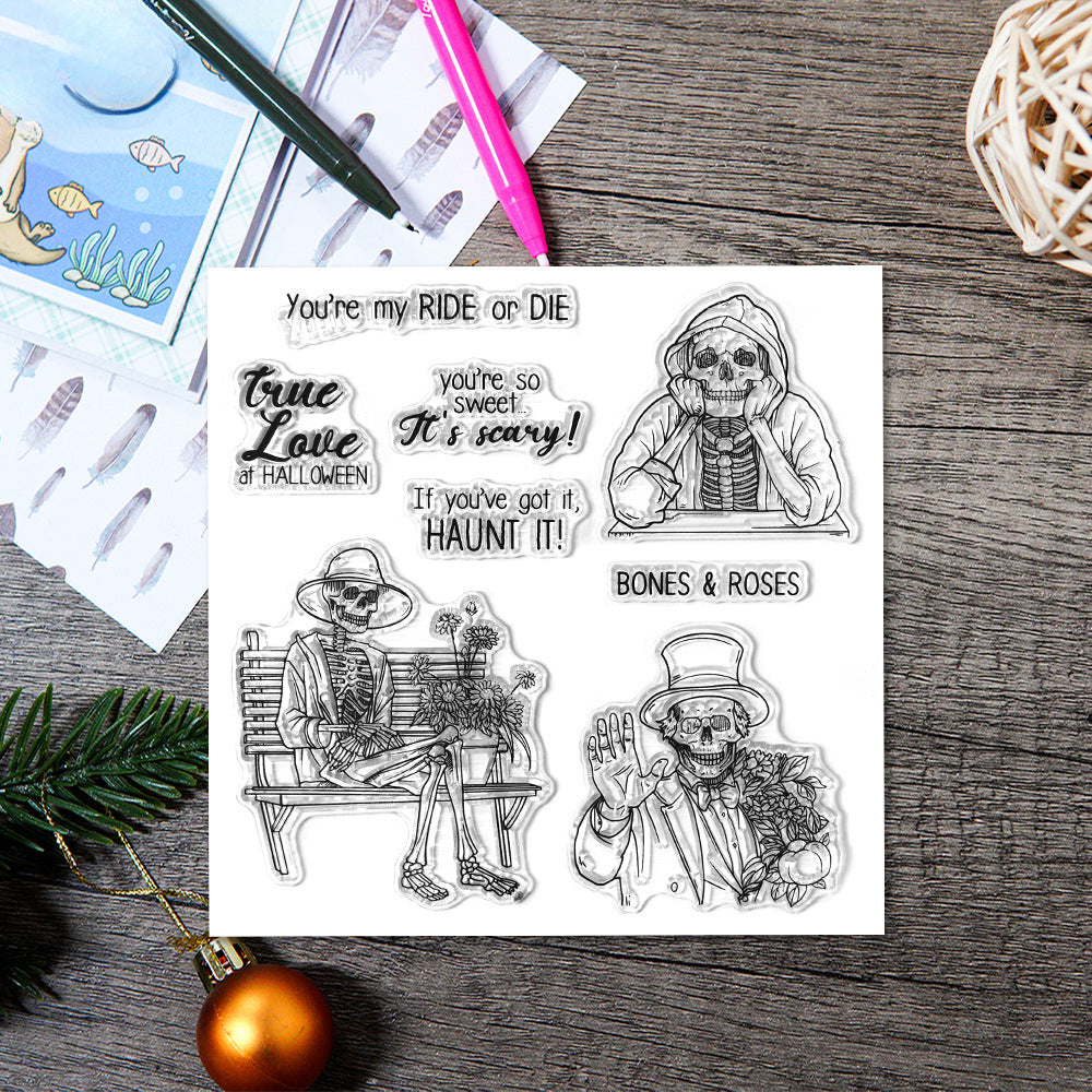 Halloween Skeleton Dies & Stamps Set