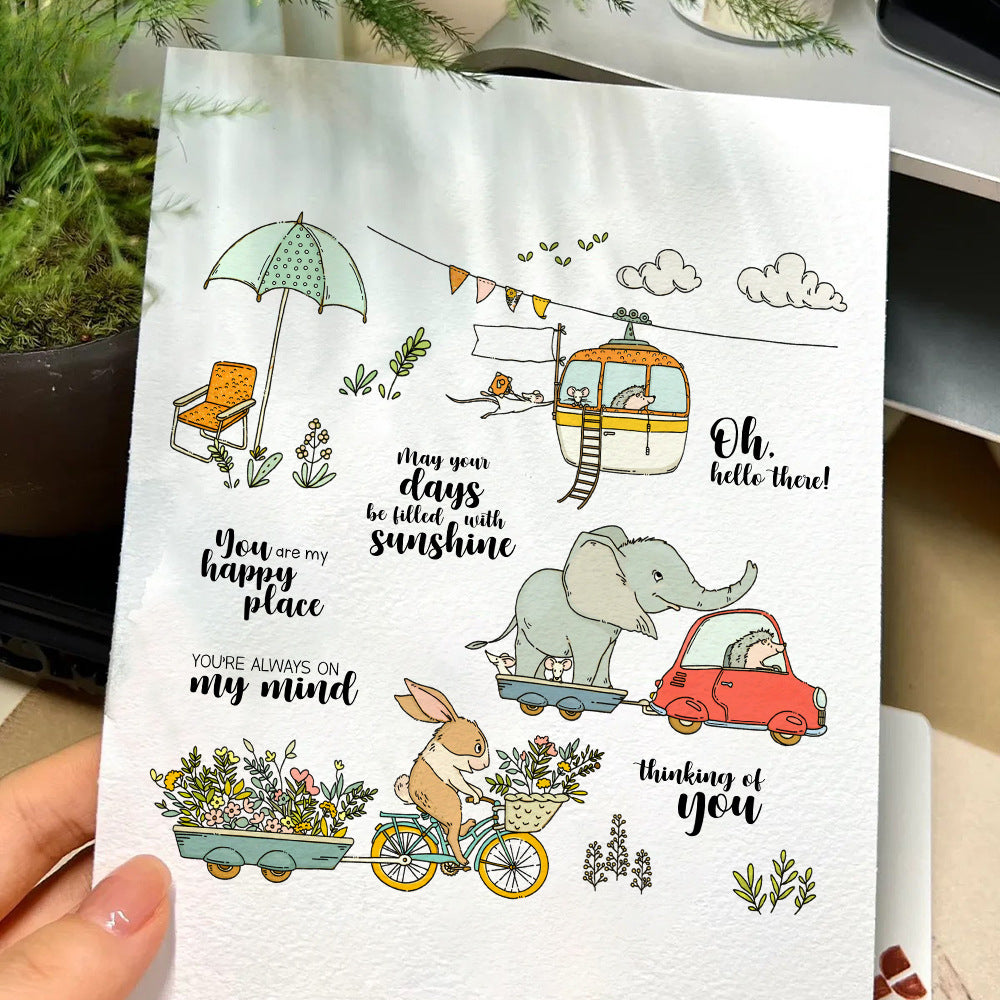 Trailer Animals Clear Stamps