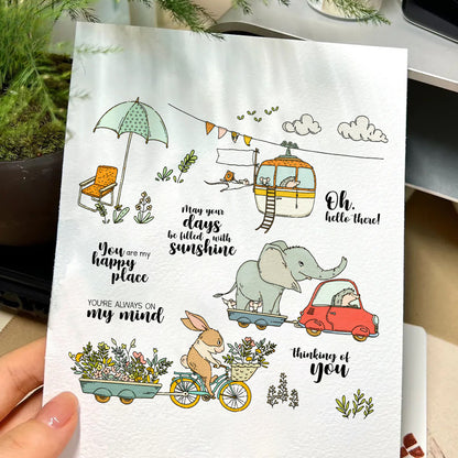 Trailer Animals Clear Stamps