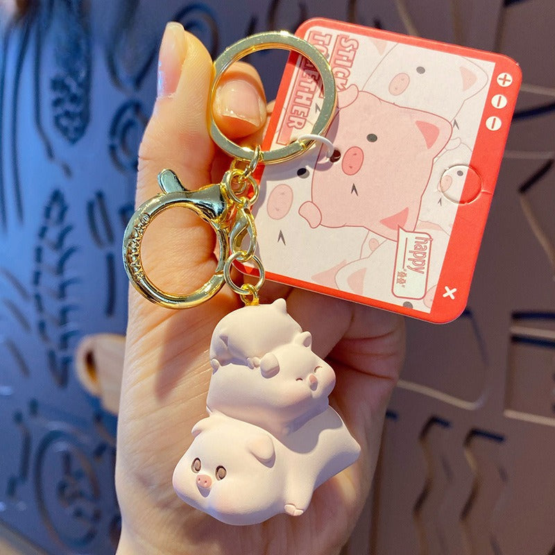 Animal Party Jenga Keychain