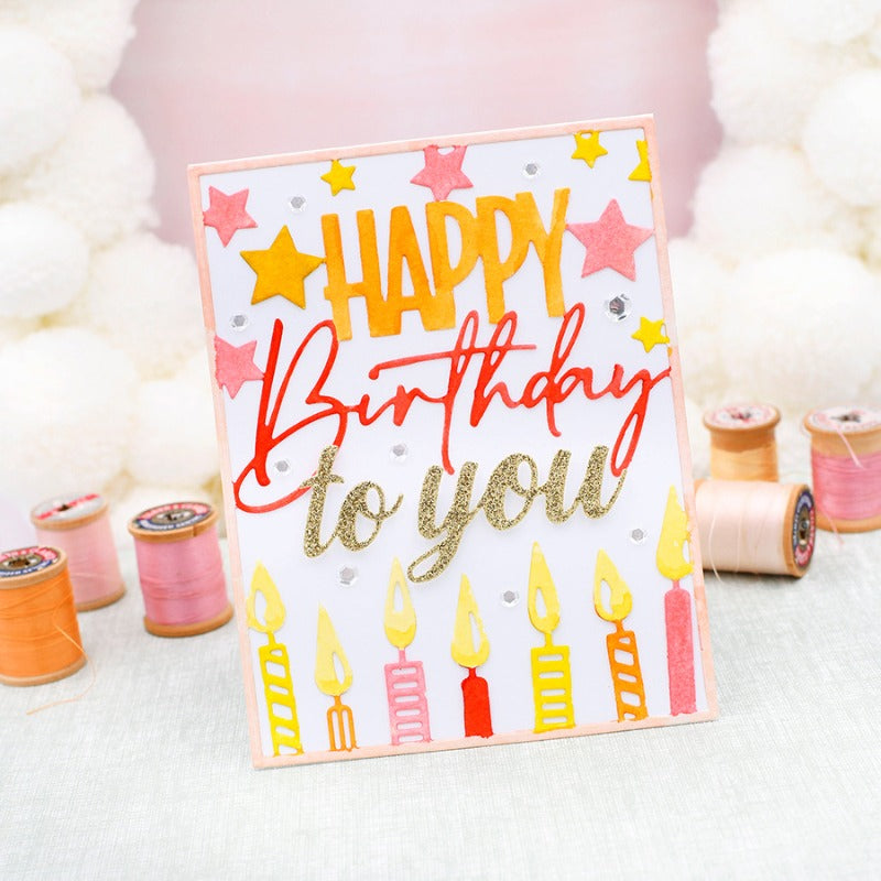 Birthday Background Board Cutting Dies