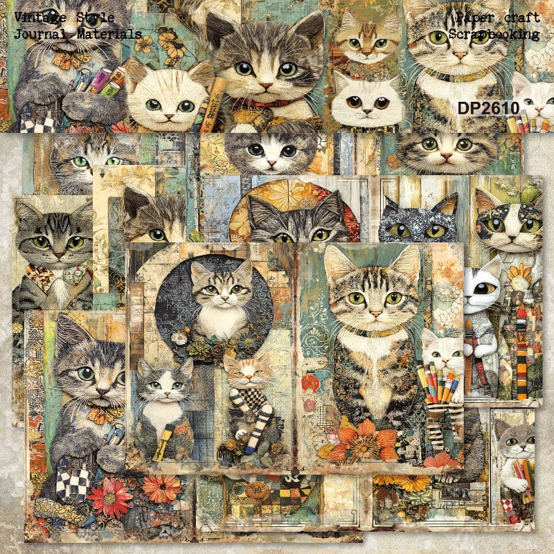 A5 Cute Cats Journal Scrapbook Paper