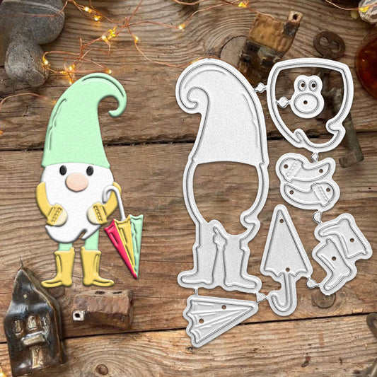 Dwarf Holding An Umbrella Metal Cutting Dies