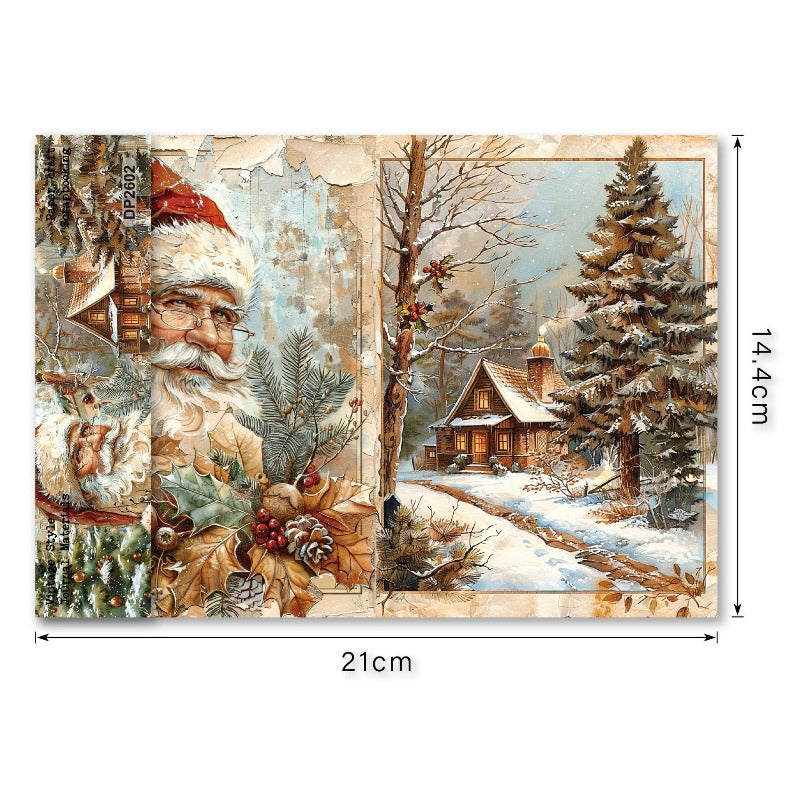 A5 Christmas Series Journal Scrapbook Paper