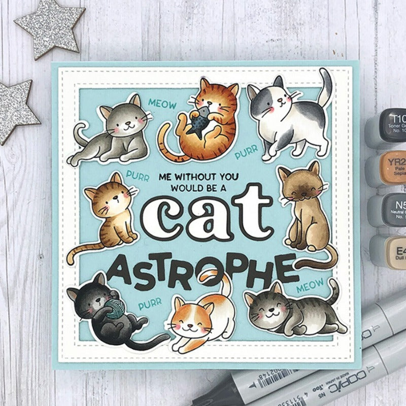 Cat Series Dies & Stamps Set