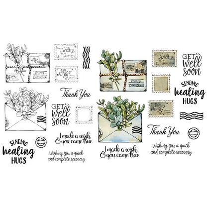 Cute Envelope Mailer Set Dies & Stamps Set