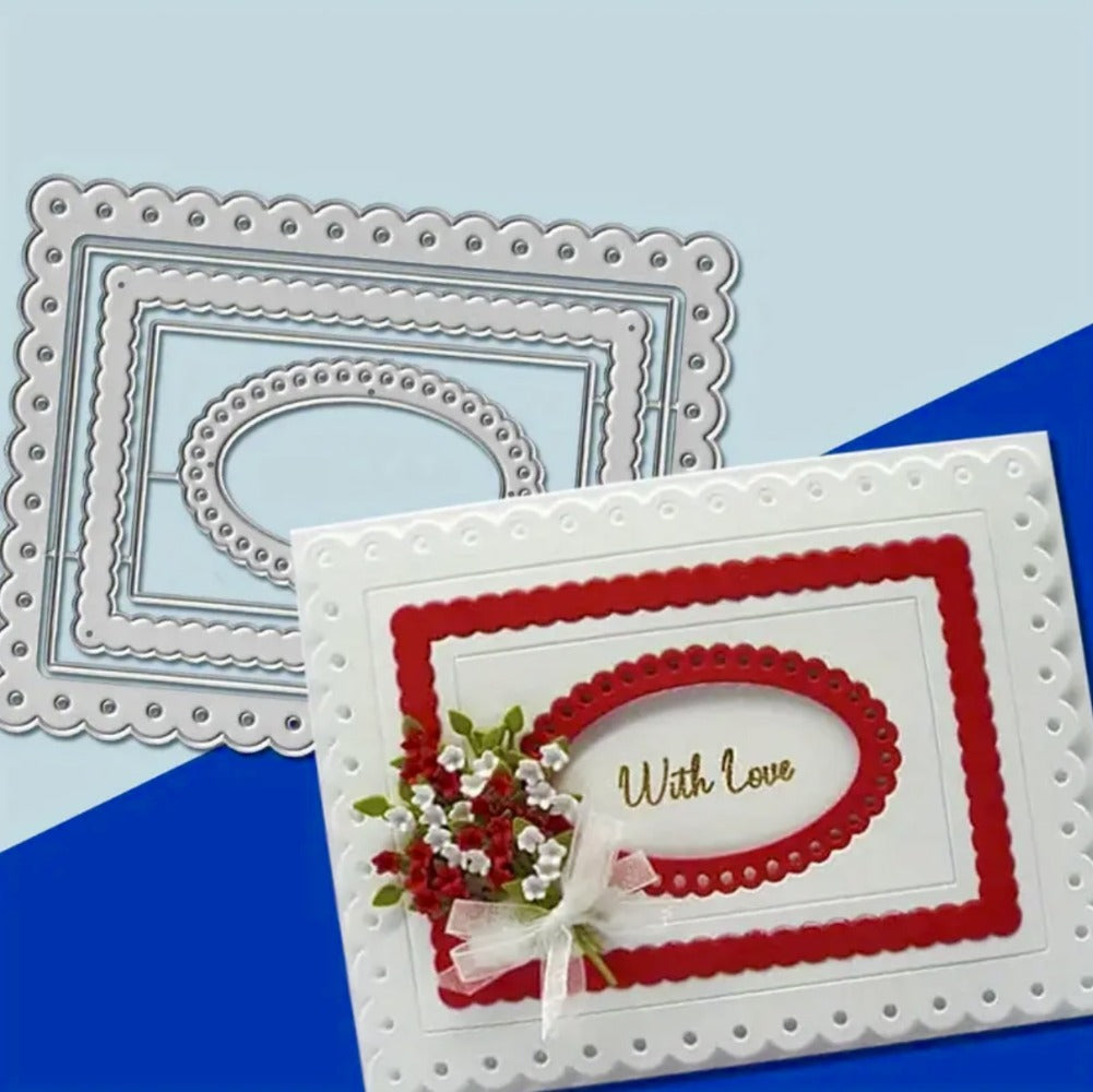 Multi-layered Lace Border Metal Cutting Dies