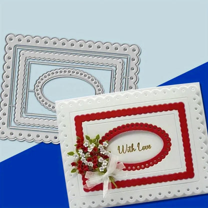 Multi-layered Lace Border Metal Cutting Dies