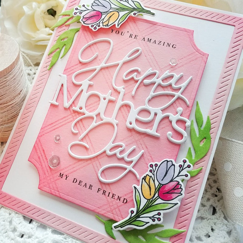 Happy Mother's Day Metal Cutting Dies