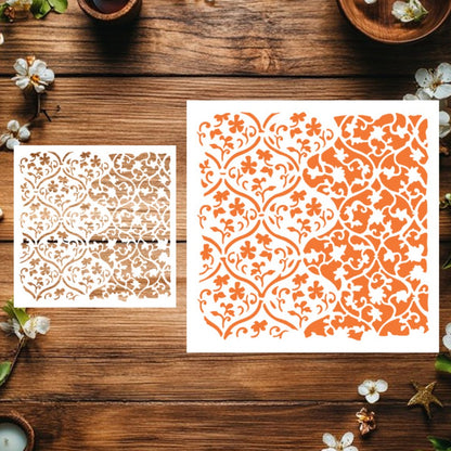 Small Flowers DIY Painting Hollow Stencil