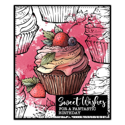 Fruit Cupcakes Dies & Stamps Set