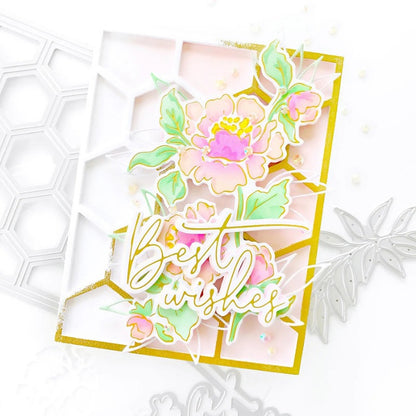 Honeycomb Hollow Background Board Cutting Dies