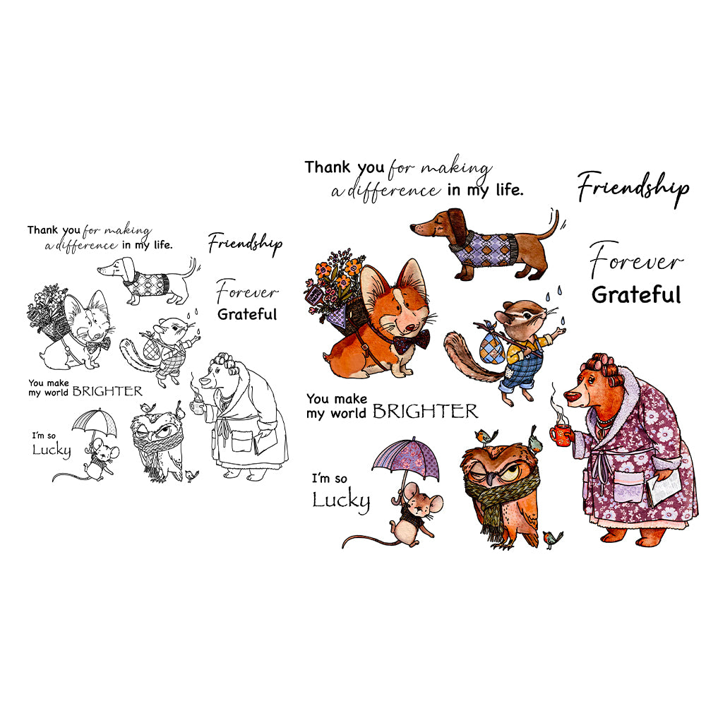 Animal Series Dies & Stamps Set