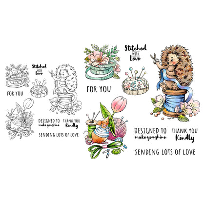 Cute Tailor Mouse Dies & Stamps Set