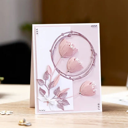 DIY Tulip Wreath Metal Cutting Dies