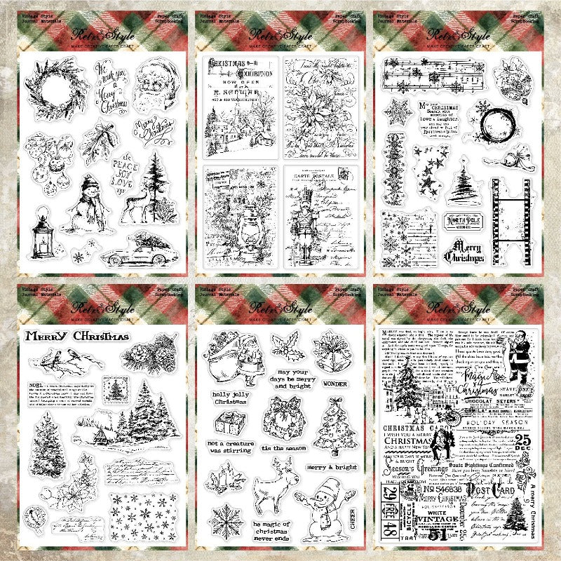 Christmas Series DIY Decorative Journal Clear Stamps
