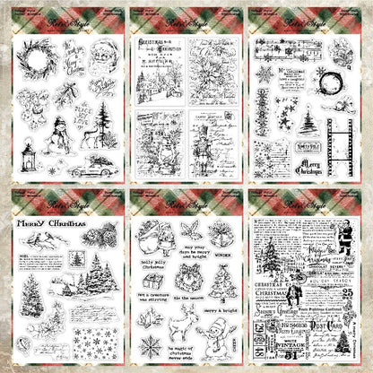 Christmas Series DIY Decorative Journal Clear Stamps
