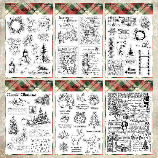 Christmas Series DIY Decorative Journal Clear Stamps