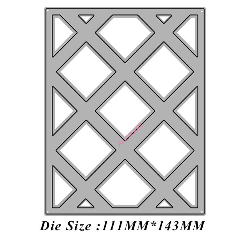 Rhombus Hollow Background Board Cutting Dies