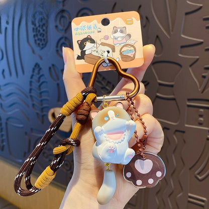 Cute Vitality Cat Doll Keychain