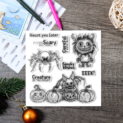 Halloween Animal Pumpkins Dies & Stamps Set