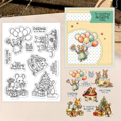 Mouse Birthday Party Clear Stamps